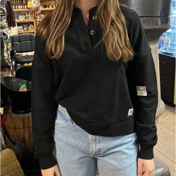 Carhartt Tops - Carhartt Women's Loose Fit Midweight French Terry Henley Sweatshirt